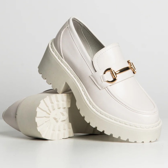 Steve Madden Approach White Platform Loafers | 36 - Picture 9 of 9